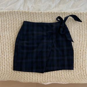 Express plaid skirt